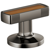 Brizo Kintsu® Widespread Lavatory Knob with Wood Inlay Handle Kit