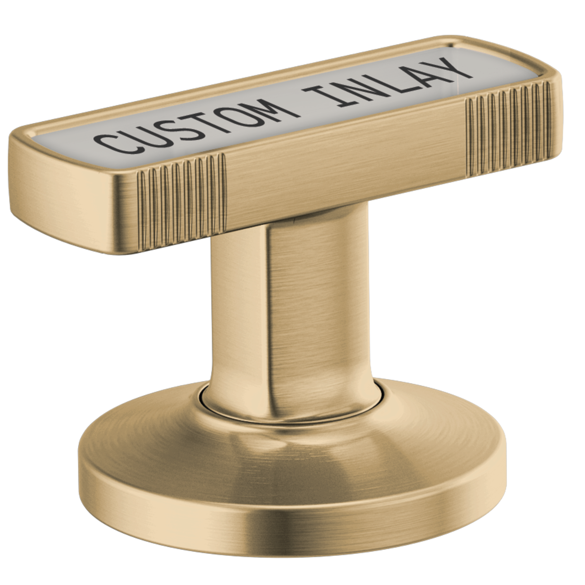 Brizo Kintsu® Widespread Lavatory Knob with Custom Inlay Handle Kit