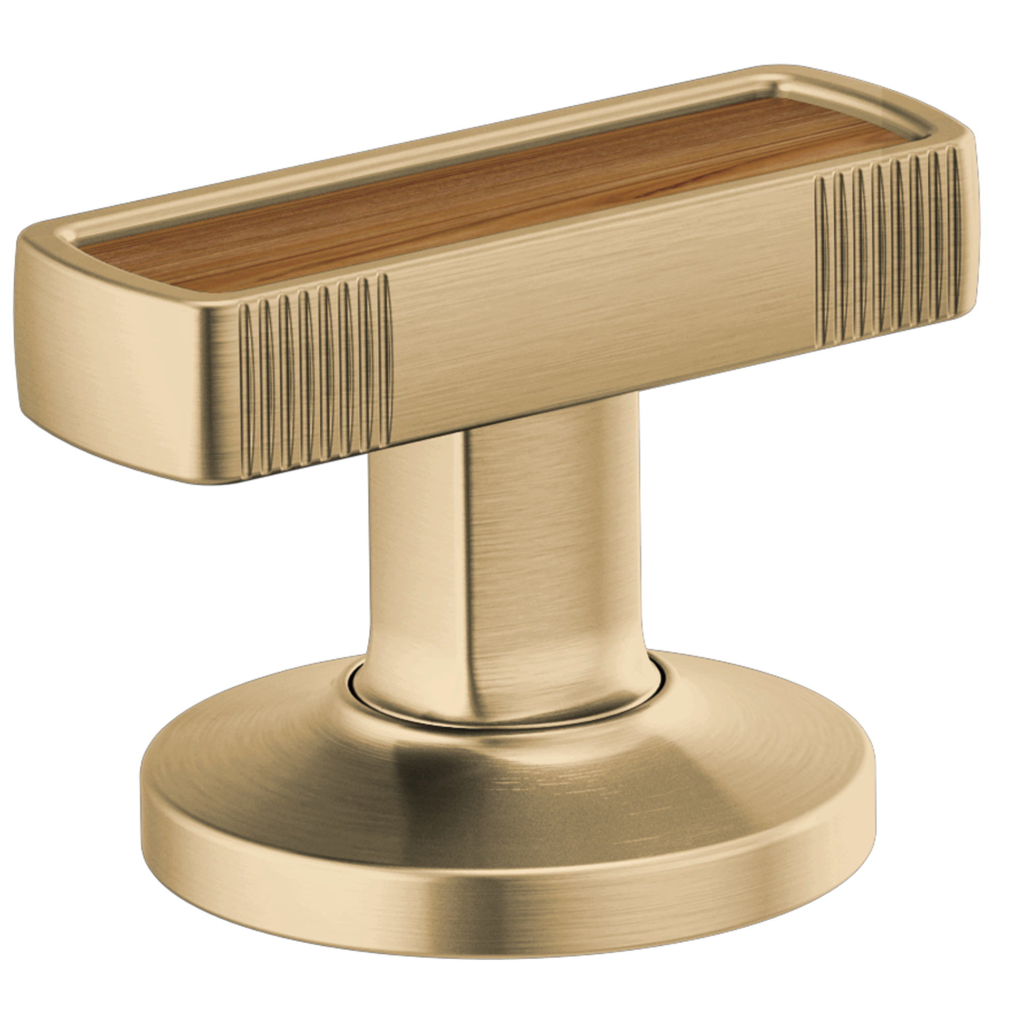Brizo Kintsu® Widespread Lavatory Knob with Wood Inlay Handle Kit