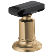 Brizo Invari® Widespread Lavatory Black Crystal Knob Handle Kit