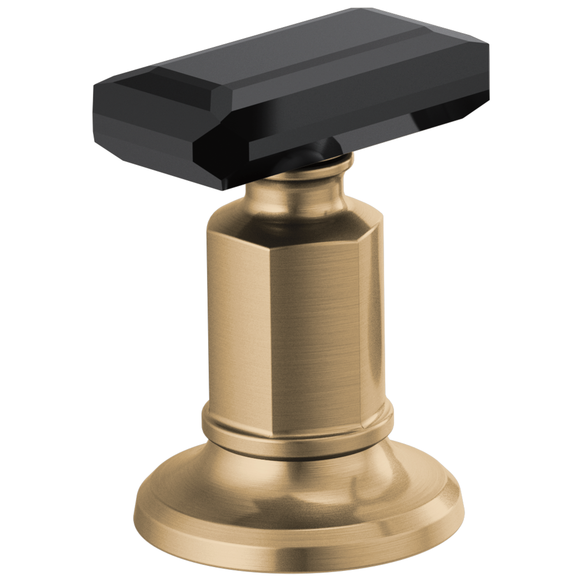 Brizo Invari® Widespread Lavatory Black Crystal Knob Handle Kit
