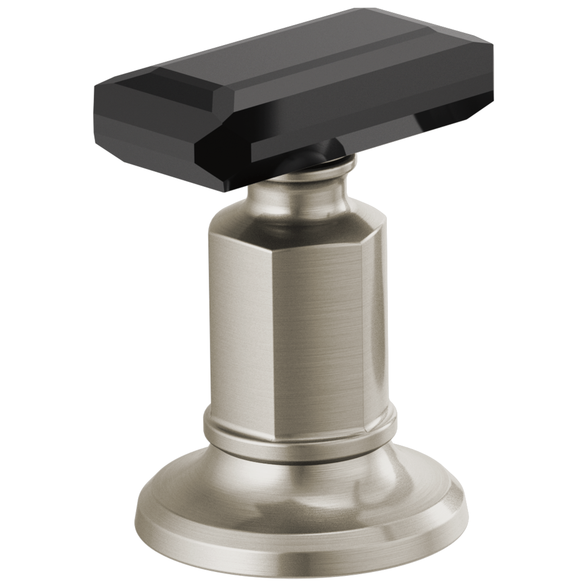 Brizo Invari® Widespread Lavatory Black Crystal Knob Handle Kit