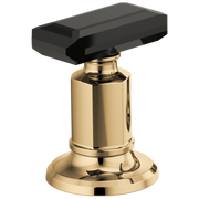 Brizo Invari® Widespread Lavatory Black Crytal Knob Handle Kit