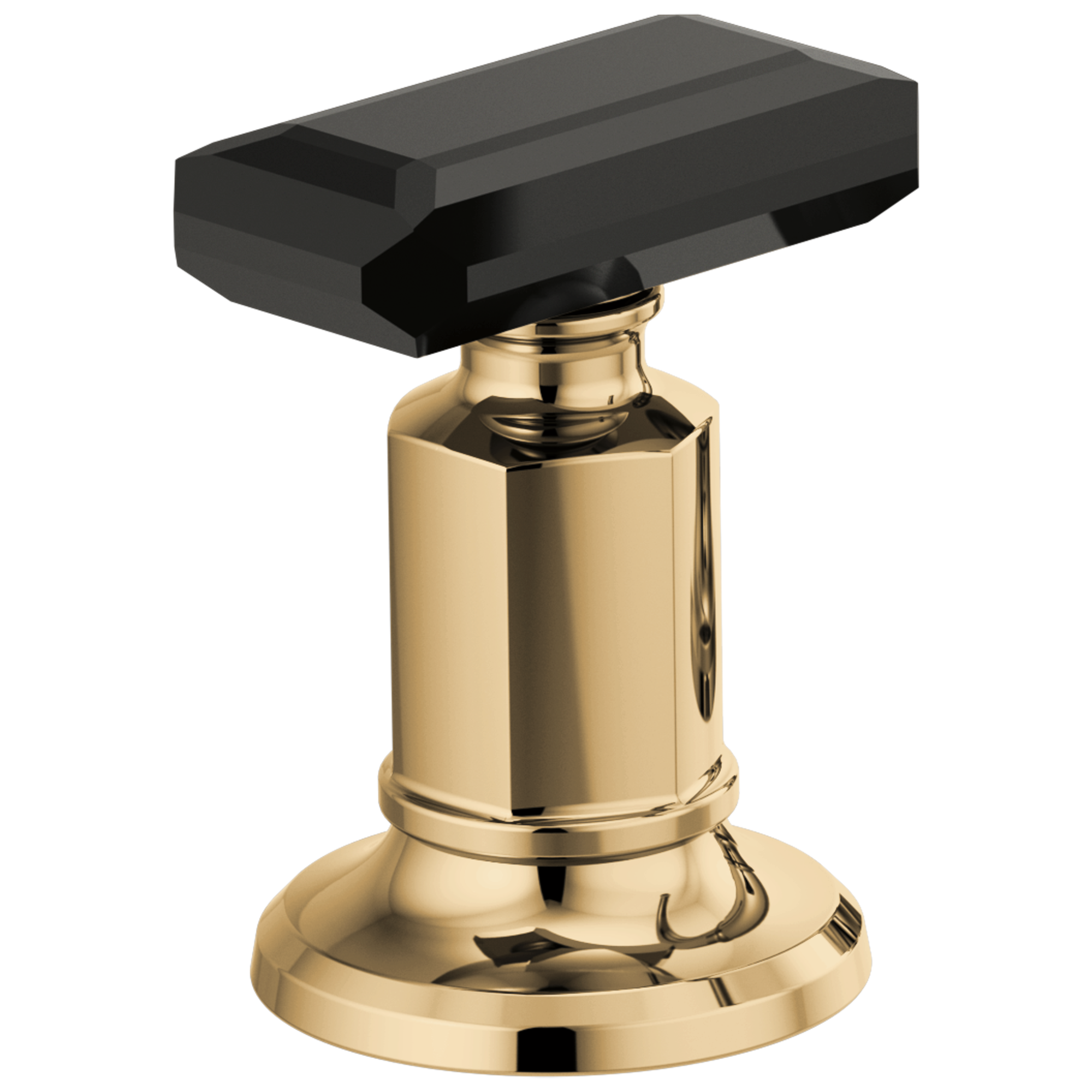 Brizo Invari® Widespread Lavatory Black Crytal Knob Handle Kit