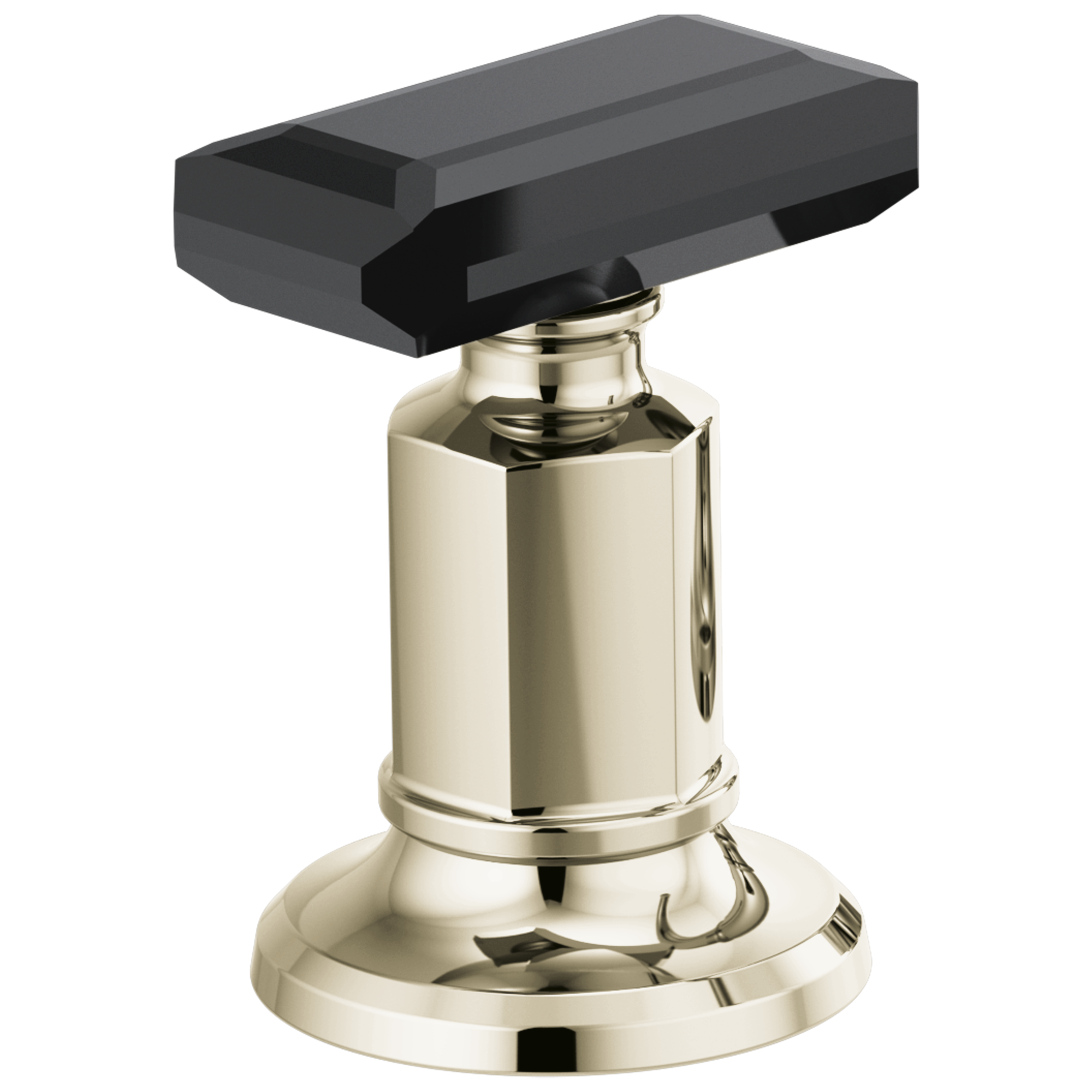 Brizo Invari® Widespread Lavatory Black Crystal Knob Handle Kit