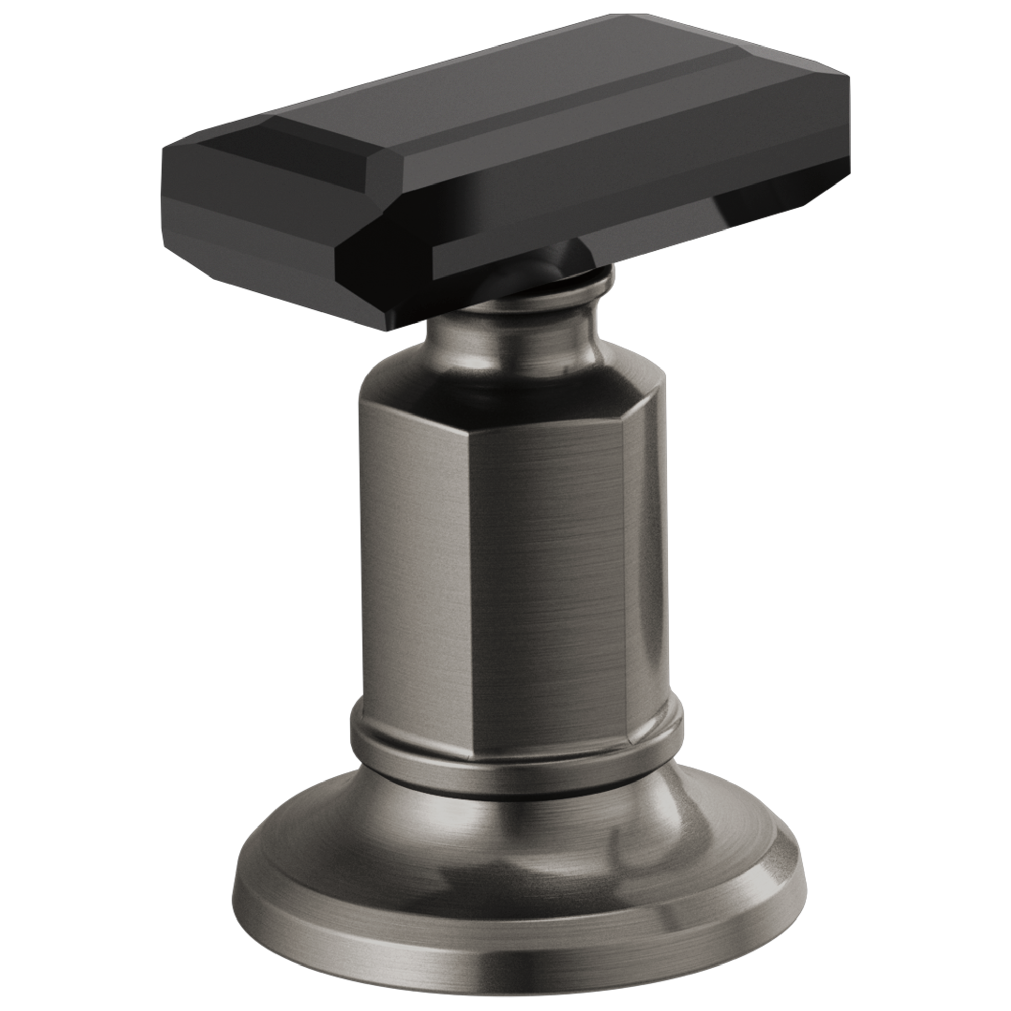 Brizo Invari® Widespread Lavatory Black Crystal Knob Handle Kit