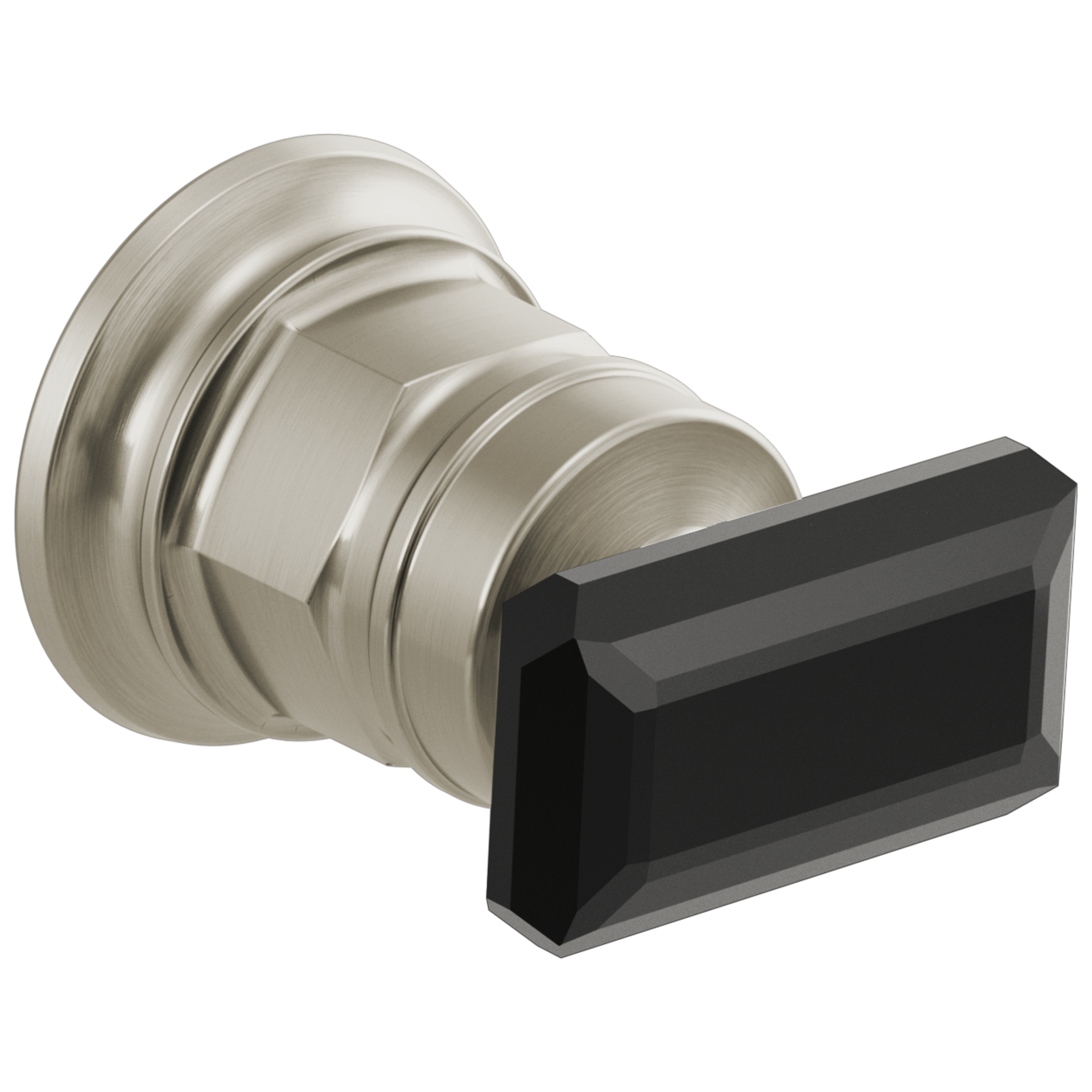 Brizo Invari® Wall Mount Lavatory Black Crystal Knob Handle Kit