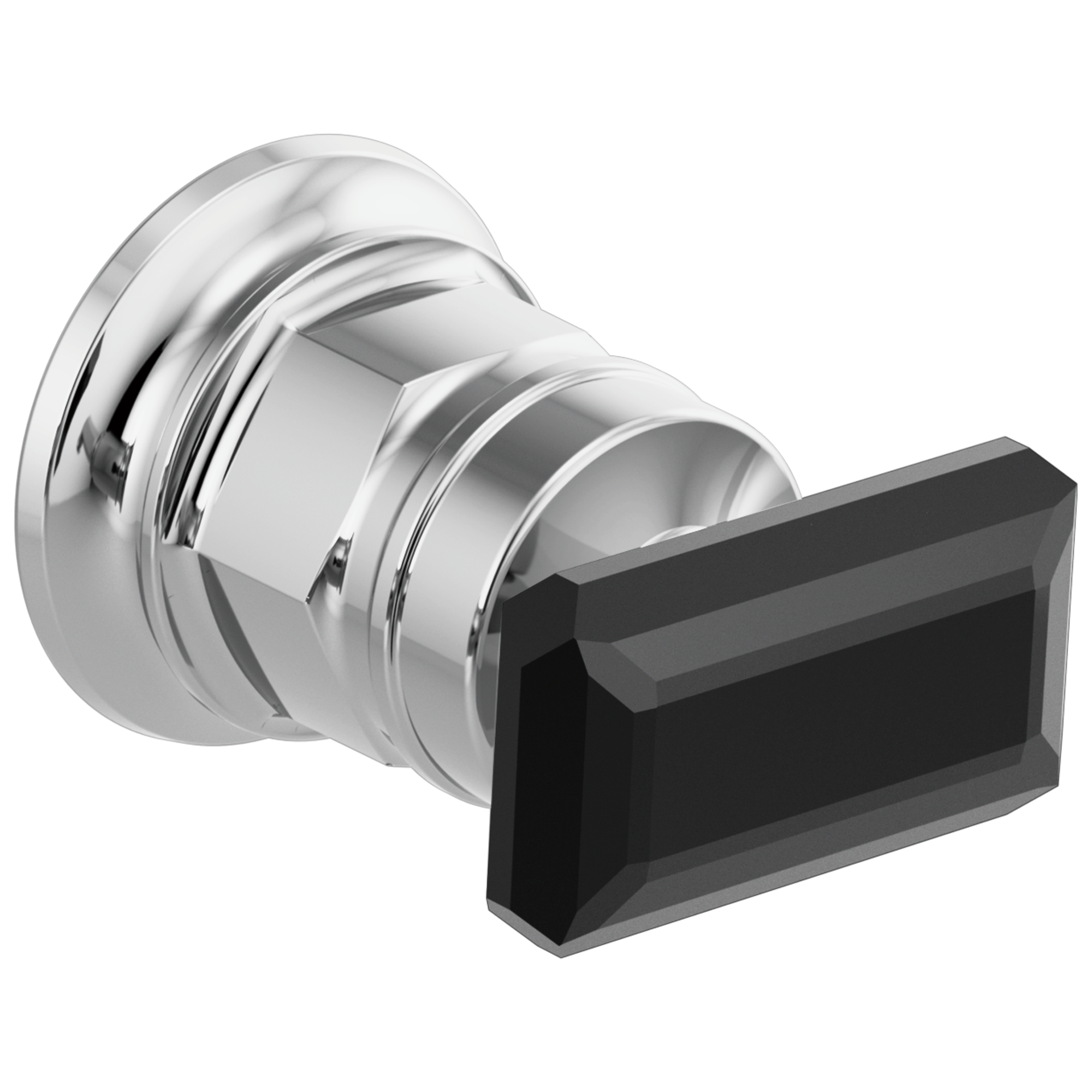 Brizo Invari® Wall Mount Lavatory Black Crystal Knob Handle Kit