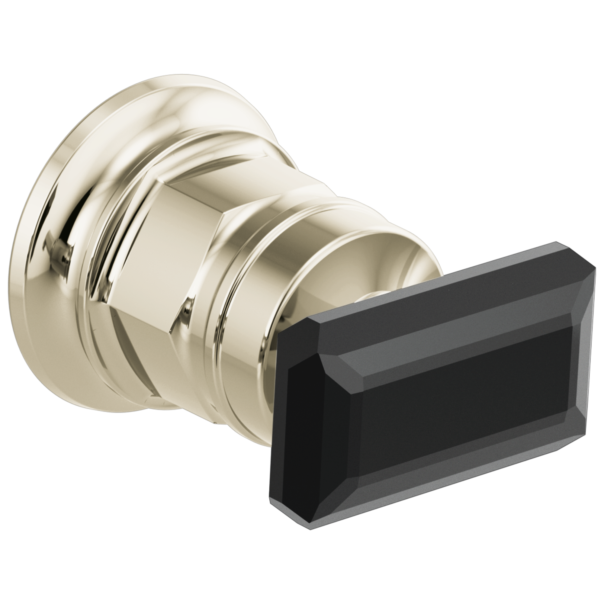 Brizo Invari® Wall Mount Lavatory Black Crystal Knob Handle Kit