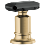 Brizo Invari® Roman Tub Faucet Black Crystal Knob Handle Kit