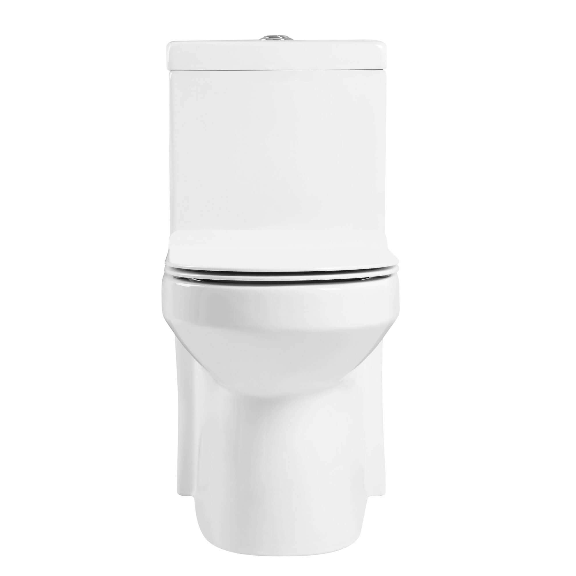Fine Fixtures Jawbone Modern One Piece Compact Round Toilet