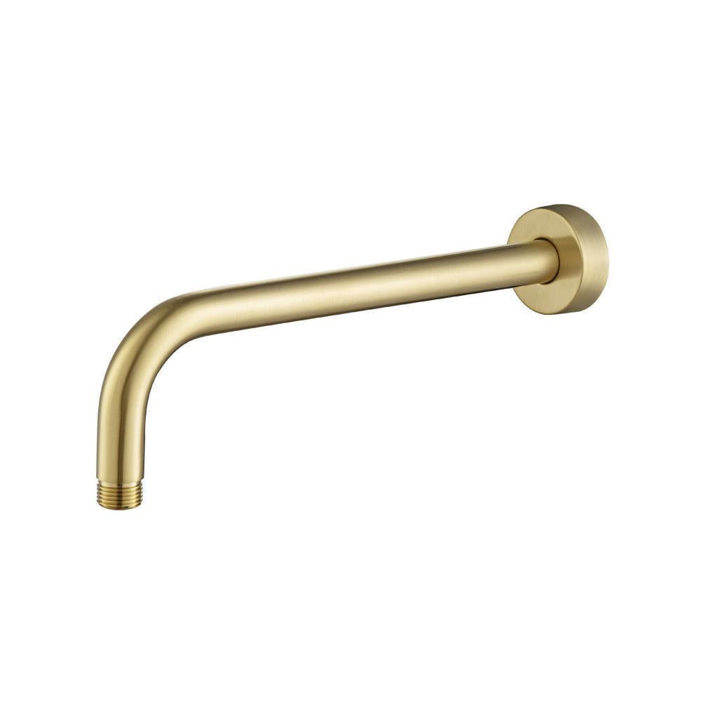 Flusso HS1002SA Wall Mount Round Shower Arm - 12" (300mm) - With Flange