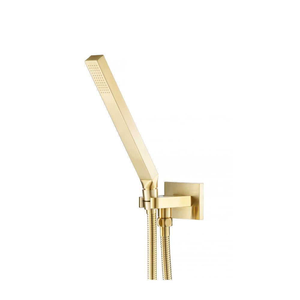 Flusso HS1003 Hand Shower Set With Wall Elbow, Holder and Hose