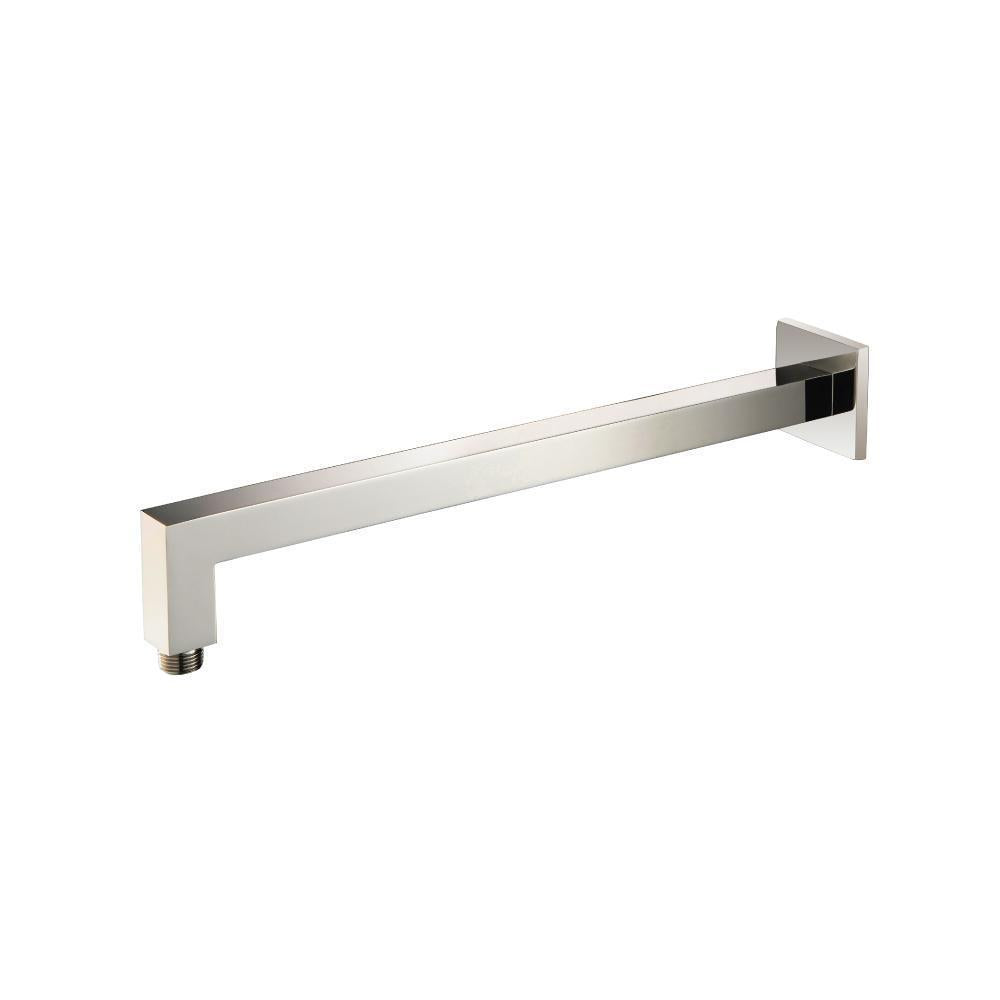 Flusso HS1011SA Wall Mount Square Shower Arm - 16" (400mm) - With Flange