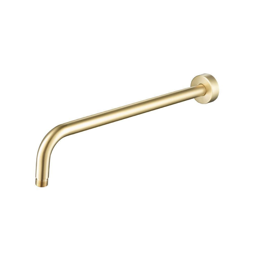 Flusso HS1012SA Wall Mount Round Shower Arm - 16" (400mm) - With Flange