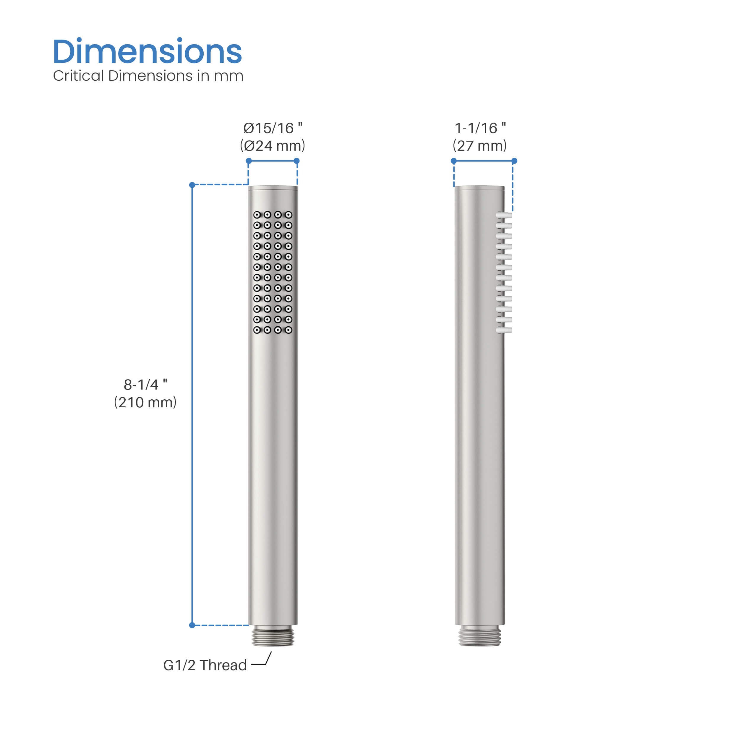 Halo Metal Handheld Shower Head