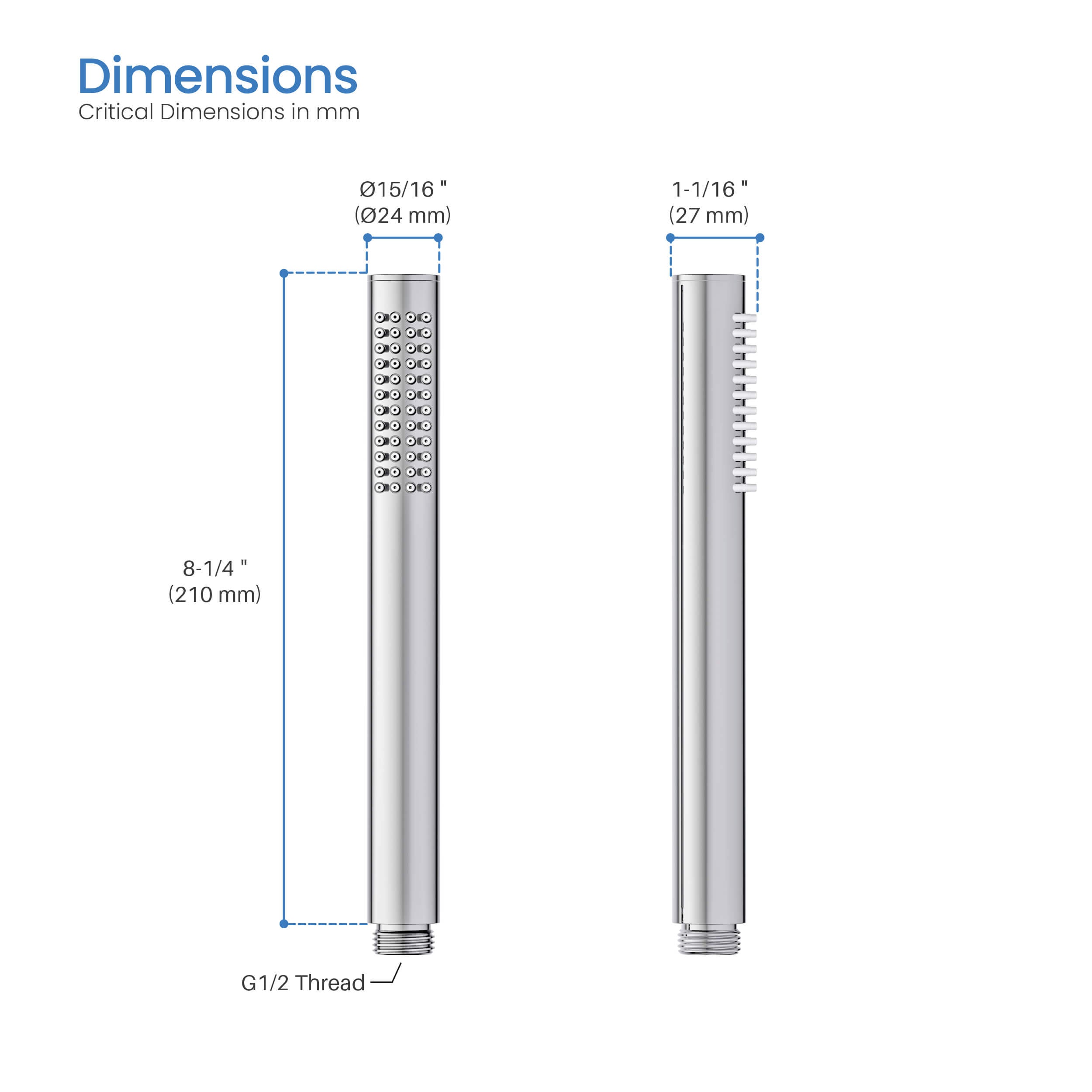 Halo Metal Handheld Shower Head