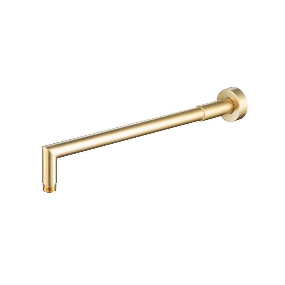 Flusso HS1040 Wall Mount Round Shower Arm - 16" (400mm) - With Flange