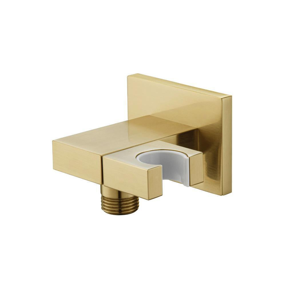 Flusso HS8004 Wall Elbow With Holder Combo - Adjustable Angle