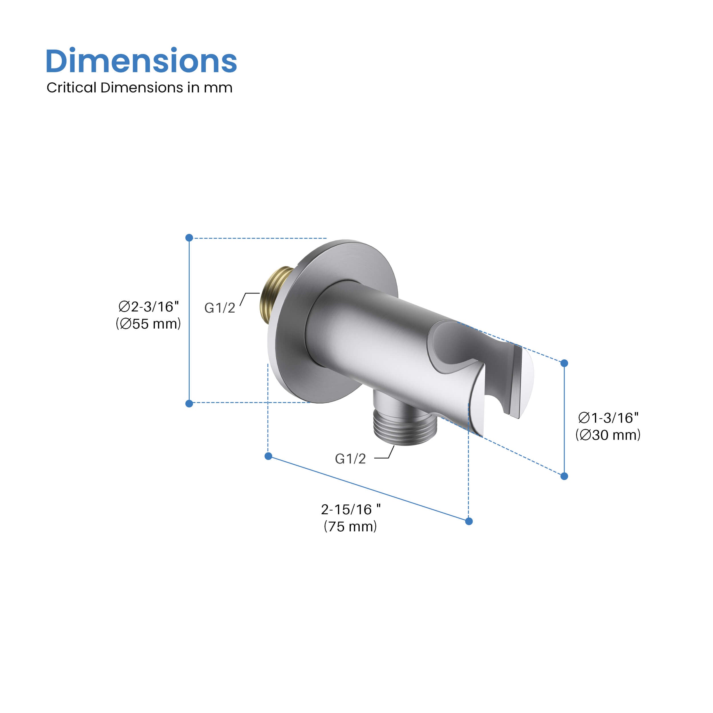 Halo Wall Mounted Handshower Holder