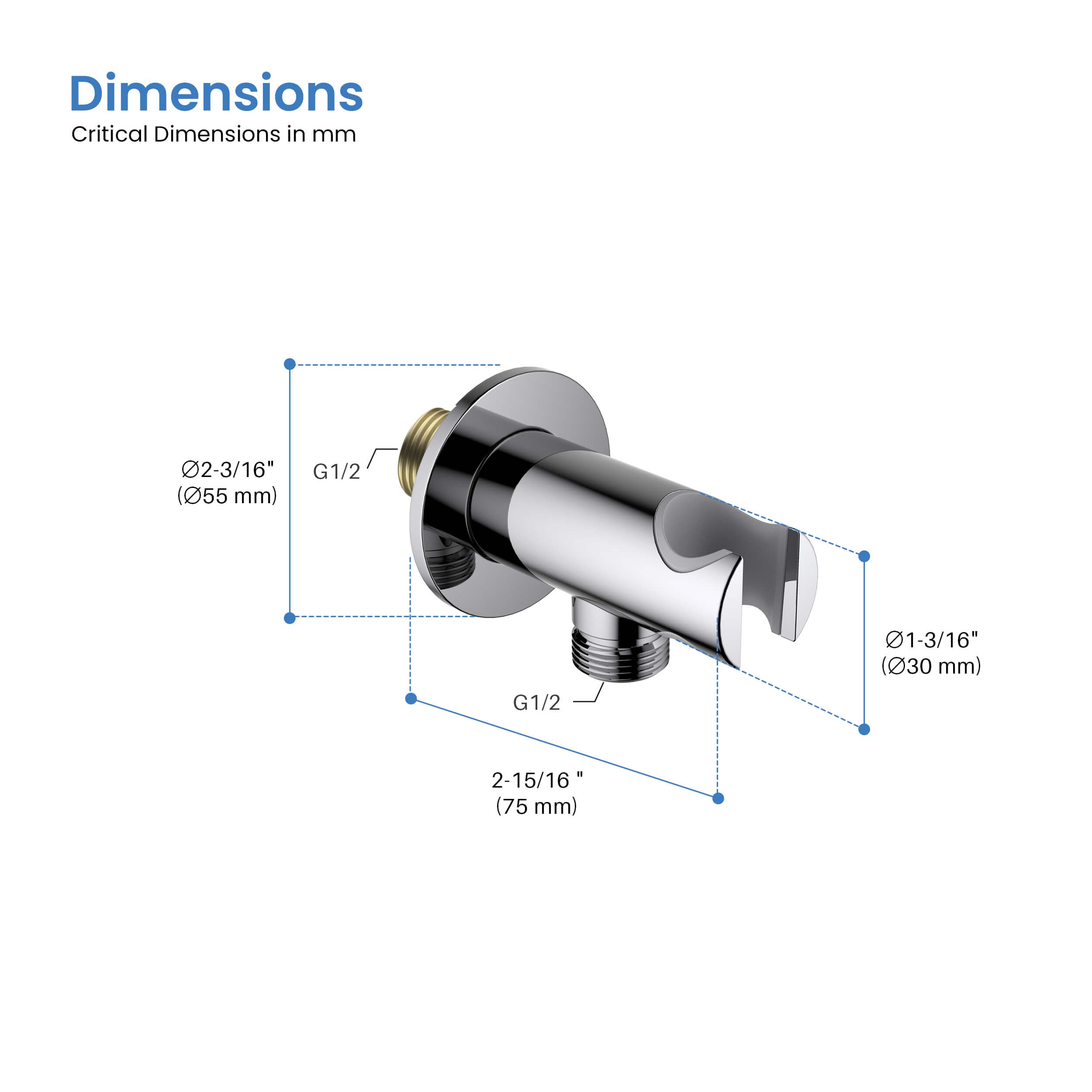 Halo Wall Mounted Handshower Holder