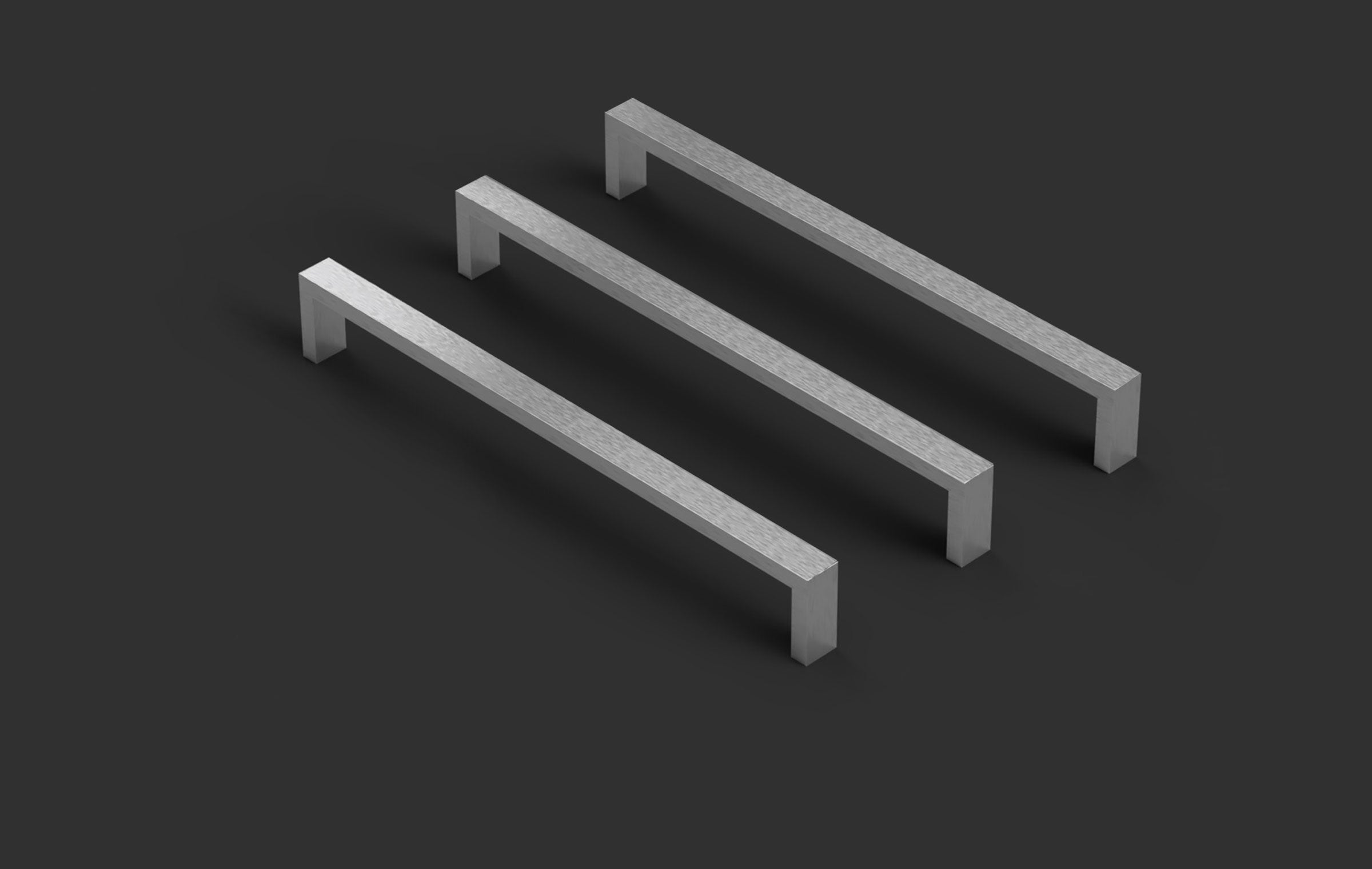 Single Bar, square, 304 stainless steel with a Brushed Stainless finish, 14 Watts/120V per bar Heated Towel Rail