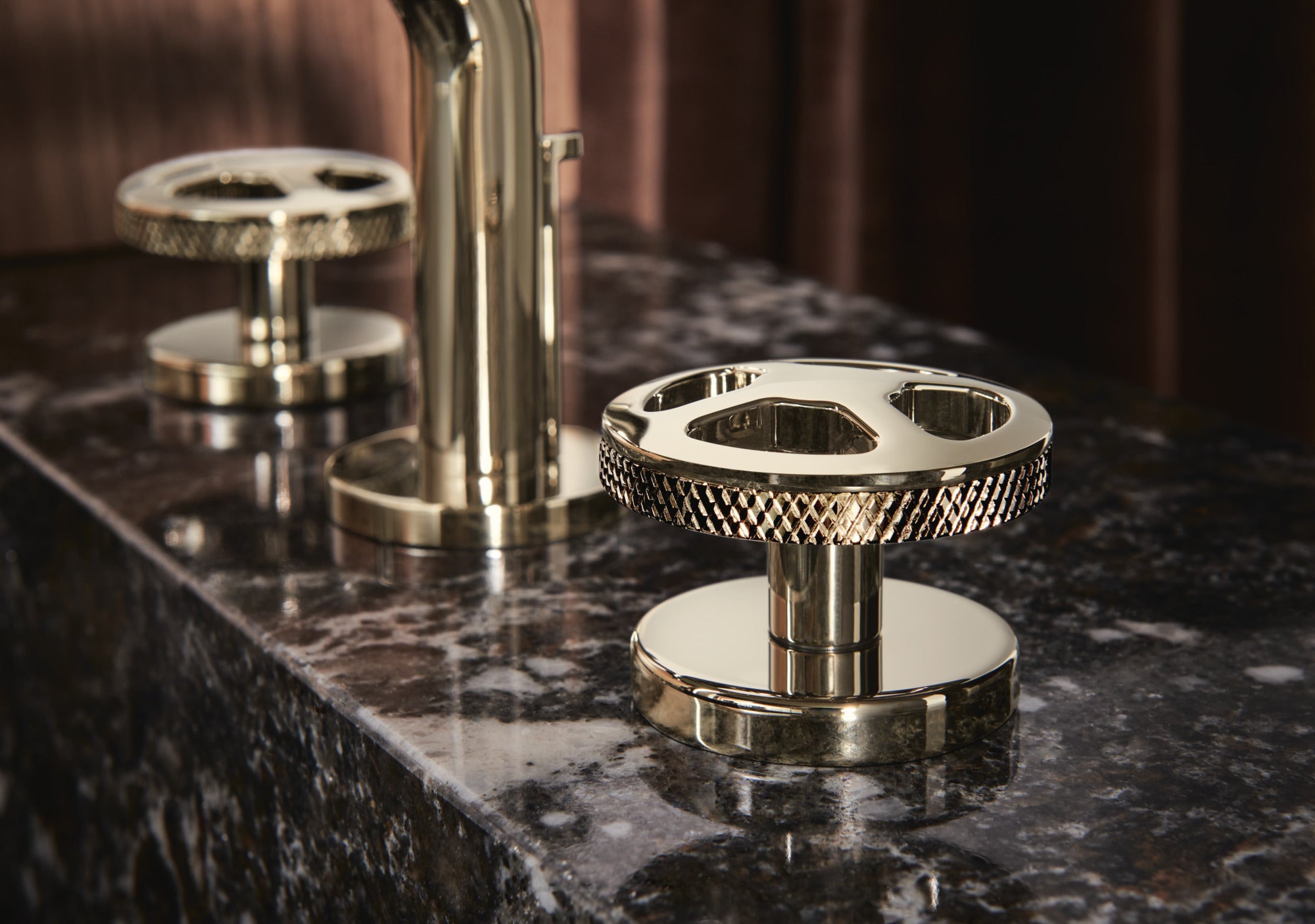 Brizo Litze® Widespread Lavatory Wheel Handle Kit