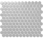 CC Mosaics Gray Matte (12x12 Hexagon Mosaic (1x1))