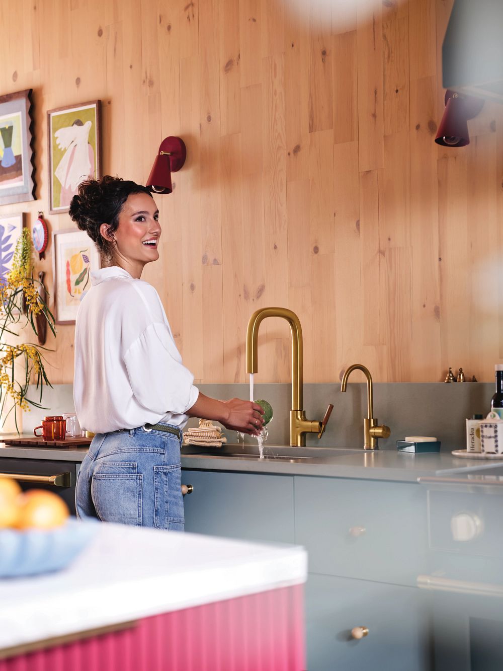 Tenon One-handle High Arc Pulldown Kitchen Faucet
