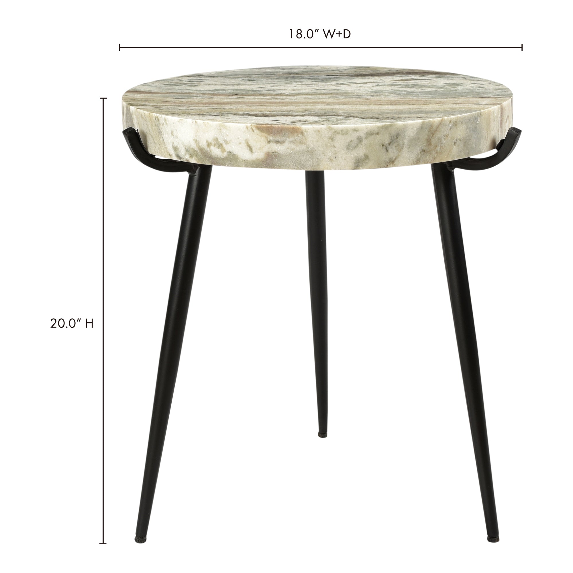 Moes Brinley Accent Table Marble IK-1008-21