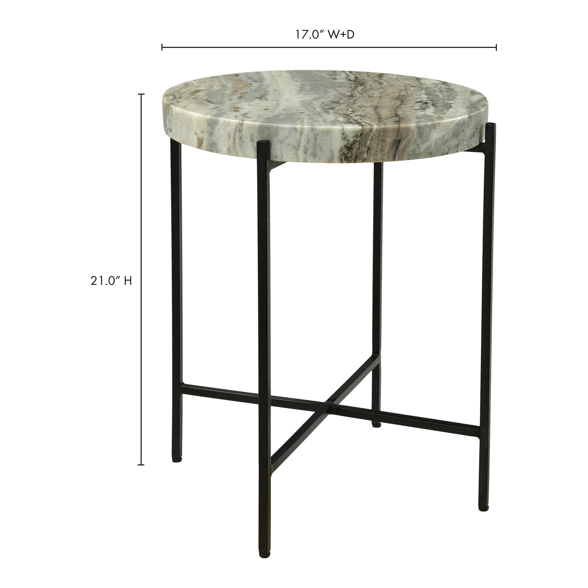 Moes Cirque Accent Table Light Brown IK-1010-21