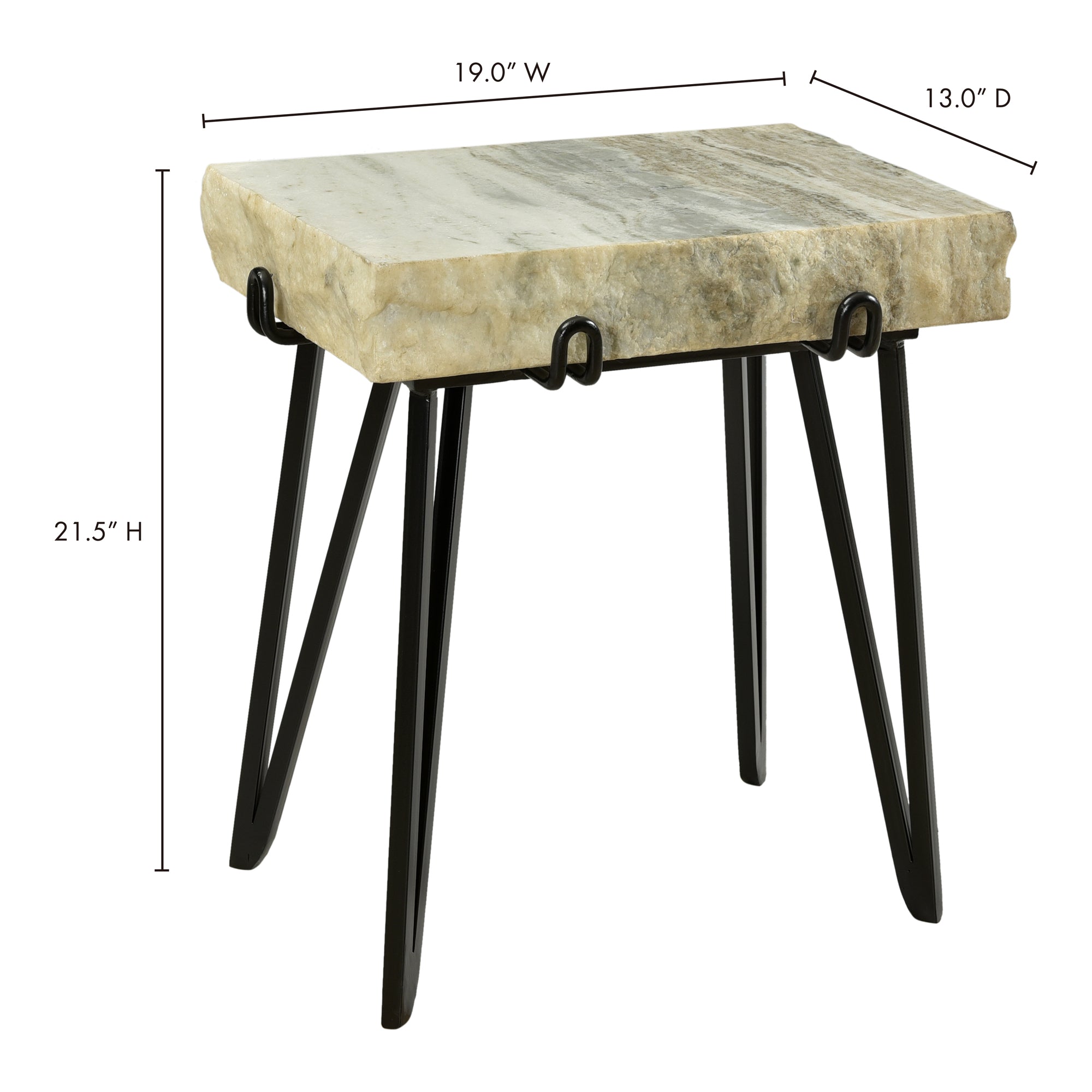 Moes Alpert Accent Table Light Brown IK-1011-21