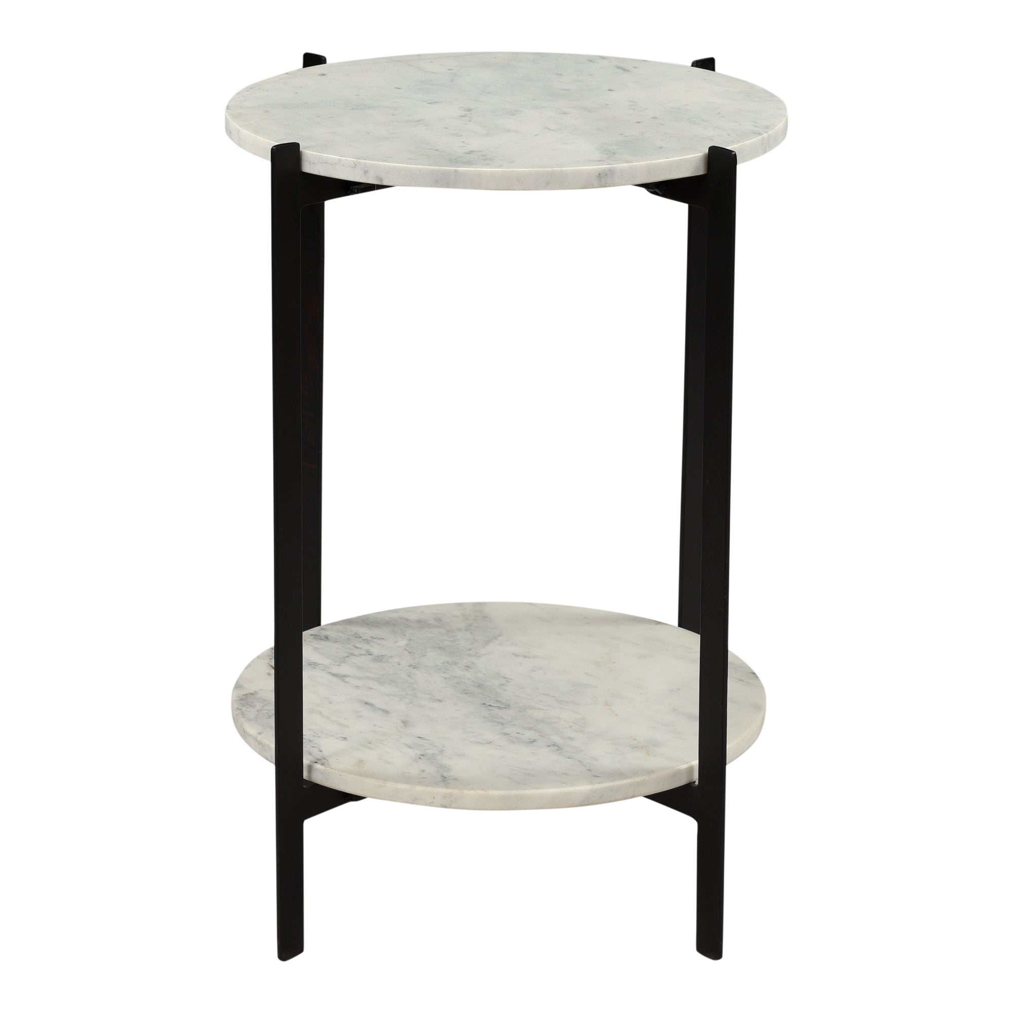 Moes Melanie Accent Table White IK-1018-18