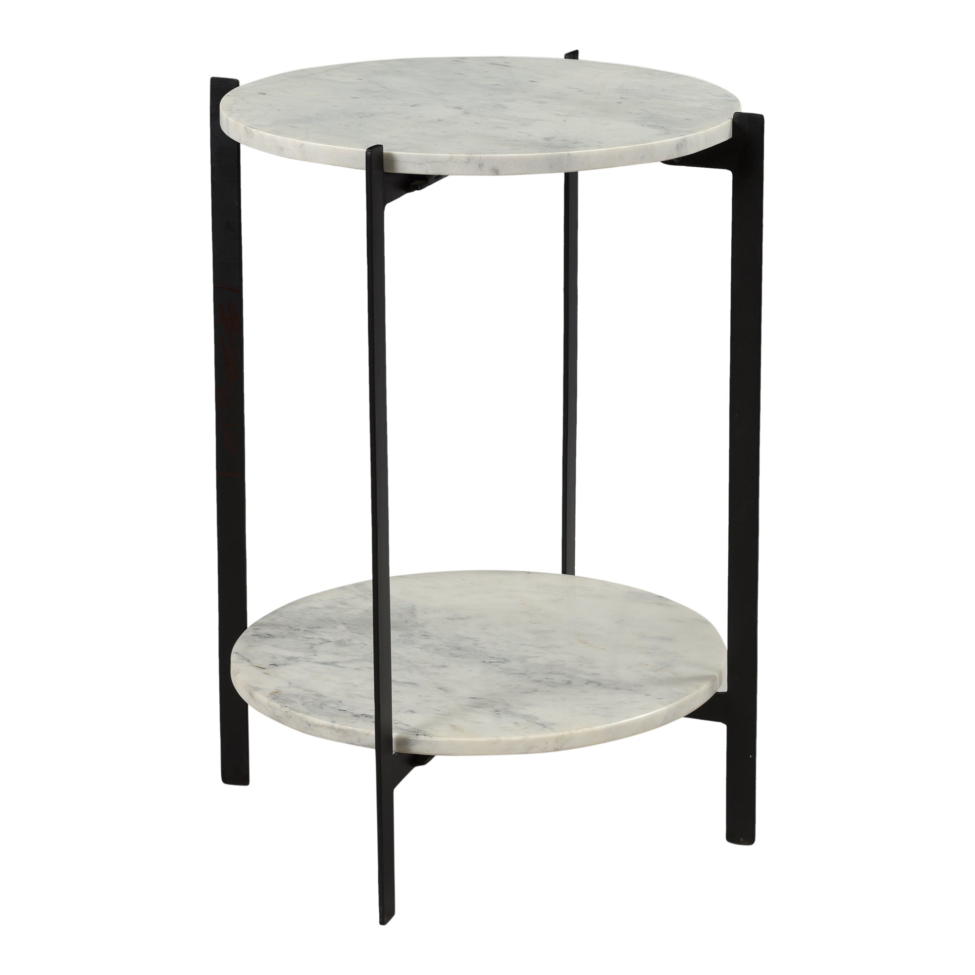Moes Melanie Accent Table White IK-1018-18