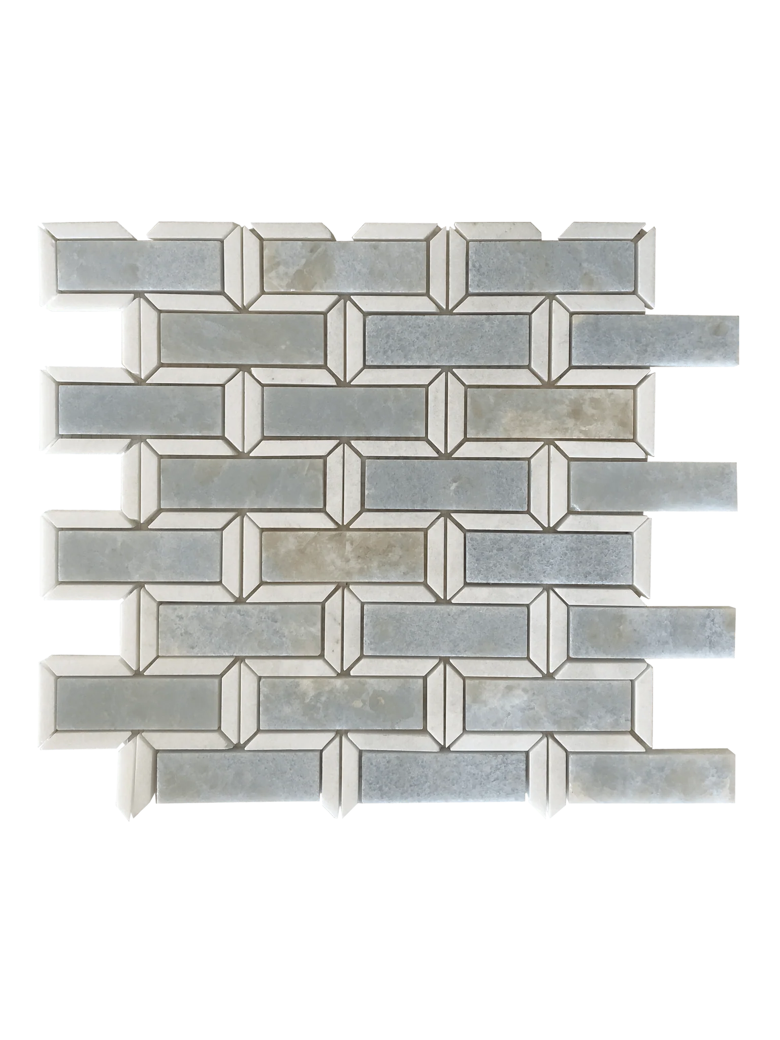 Blue Celeste Polished Marble Mosaic Contempo