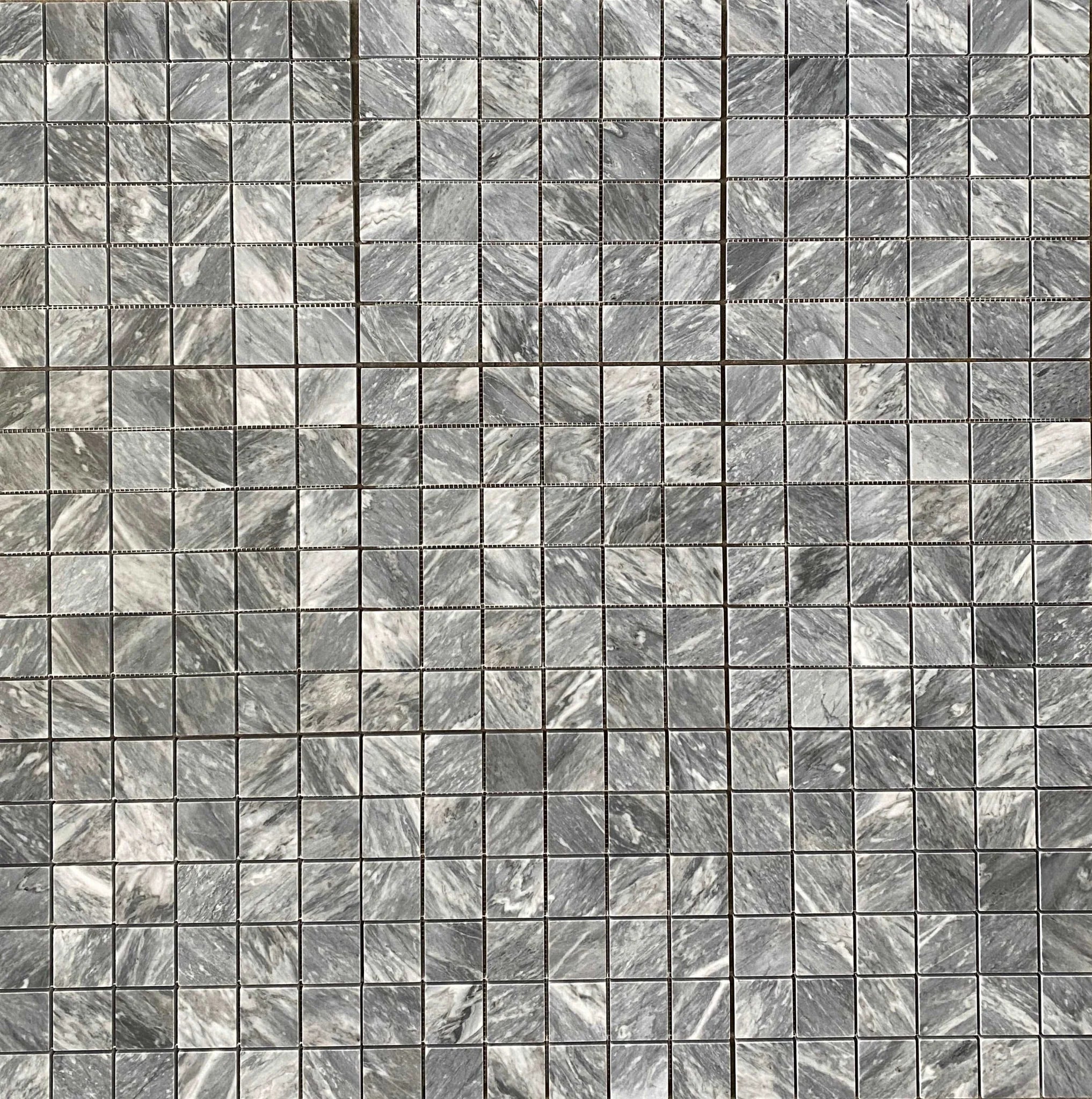 Bardiglio Marble Mosaic Polished Square 2x2
