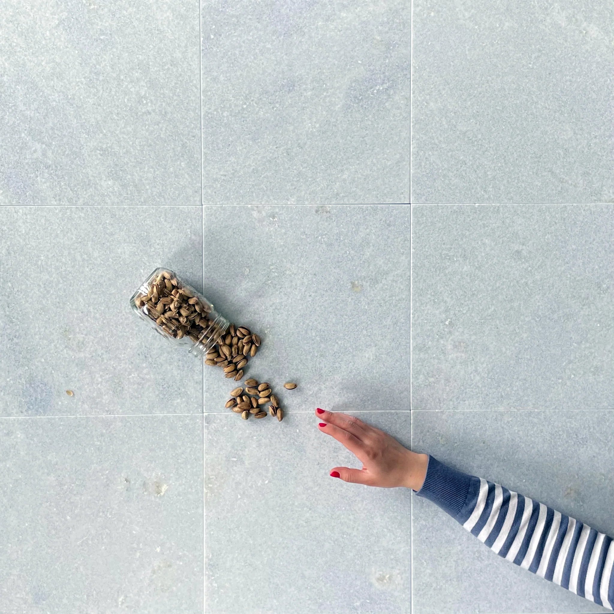 Blue Celeste Marble Tile Polished 12"x12"- $26.99/SF