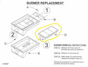 Infrared Hearth Burner For 750 Hybrid