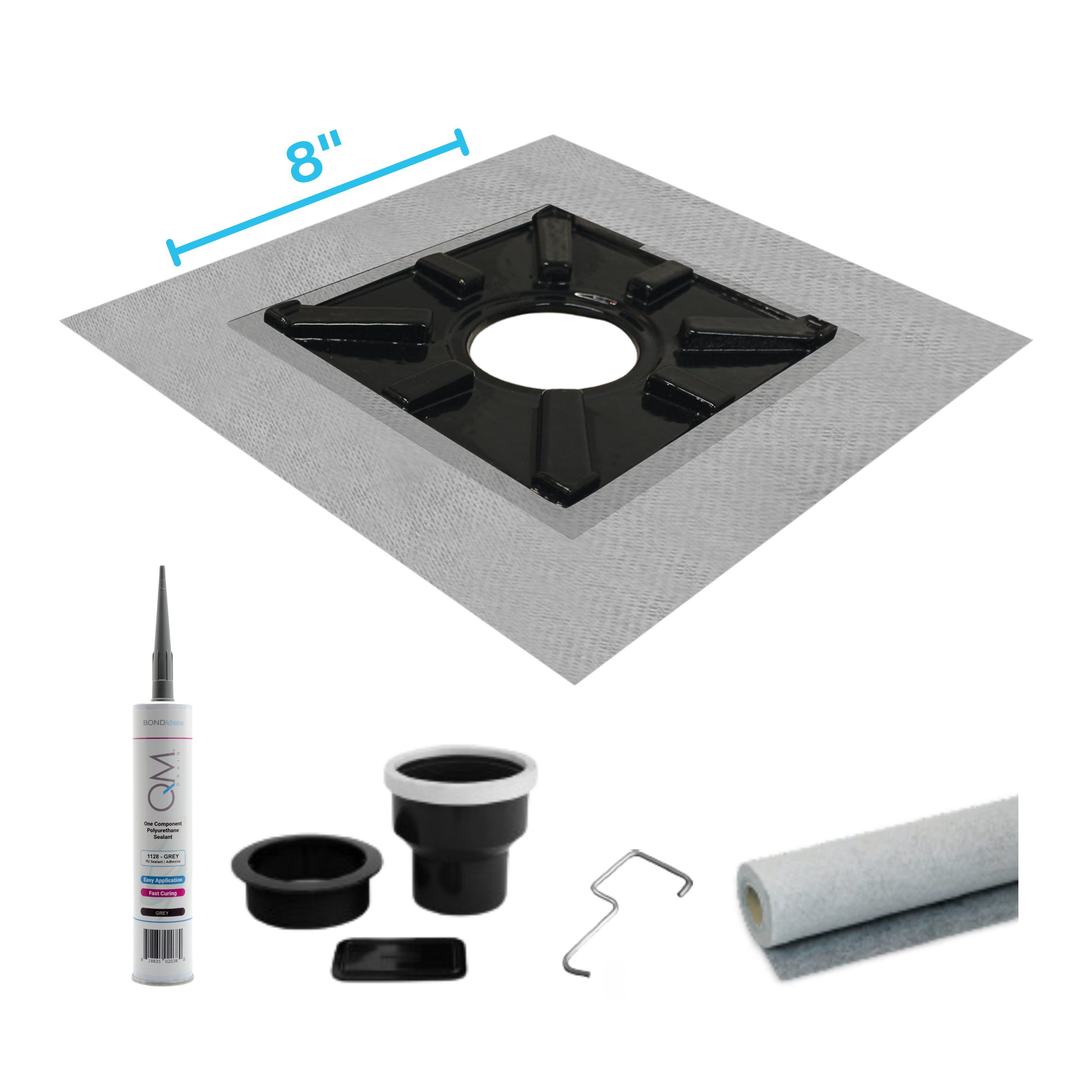 Invisible Square Drain