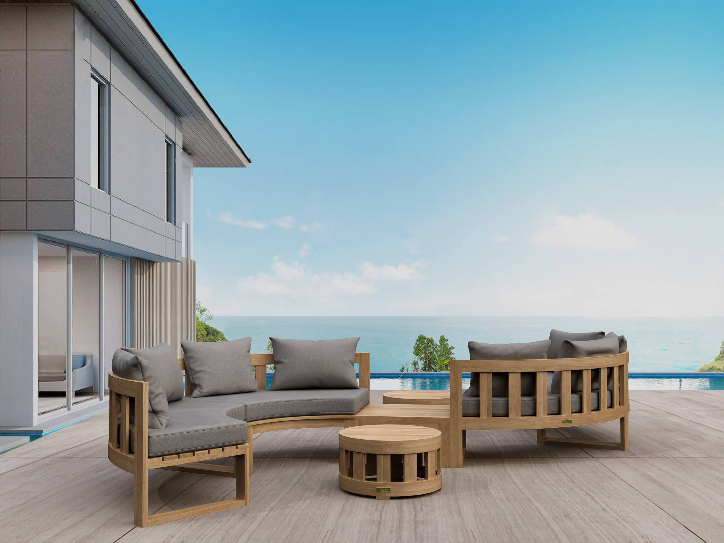 Set-813 Circular Modular Deep Seating