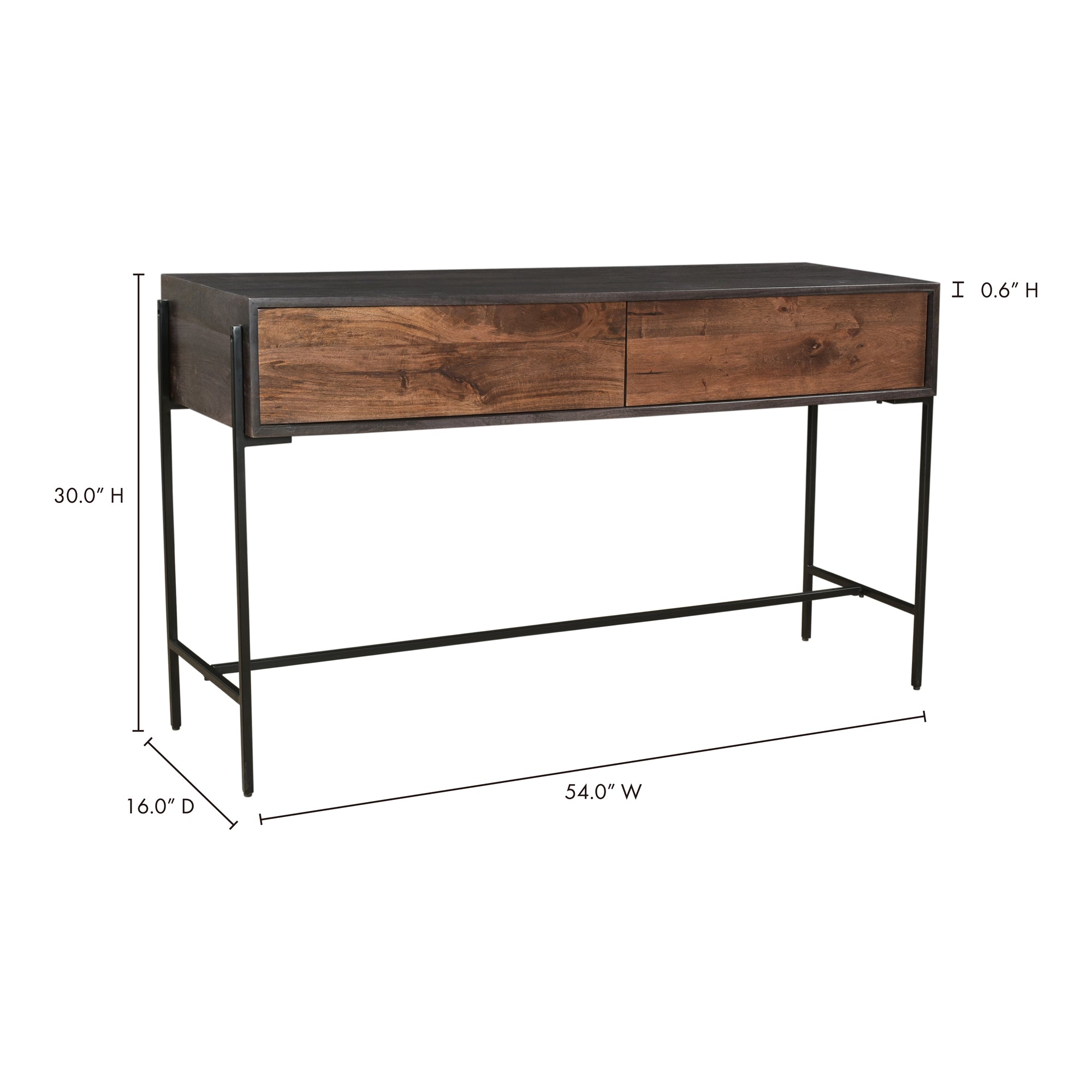 Moes Tobin Console Table Light Brown JD-1003-12