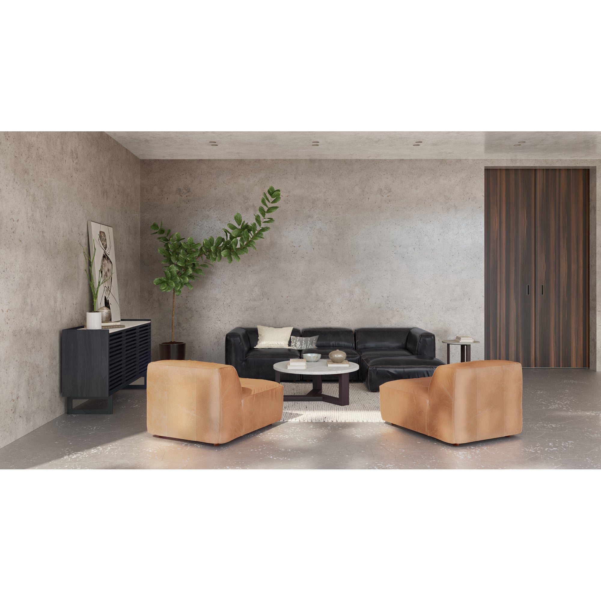 Moes Jinxx Side Table Charcoal Grey JD-1019-07-0