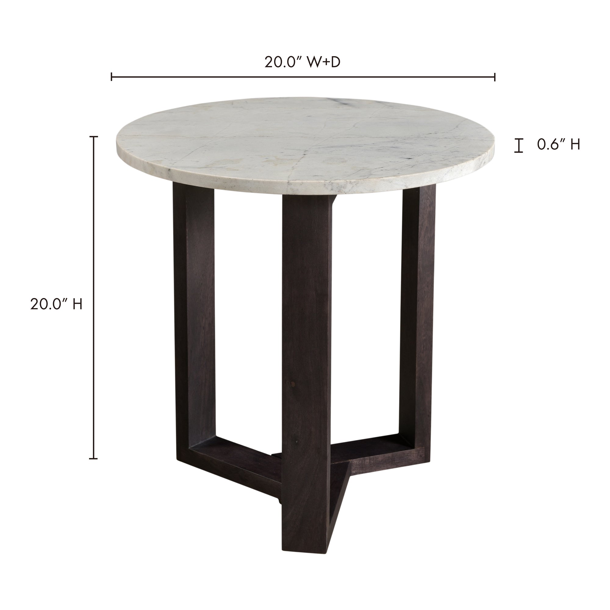 Moes Jinxx Side Table Charcoal Grey JD-1019-07-0
