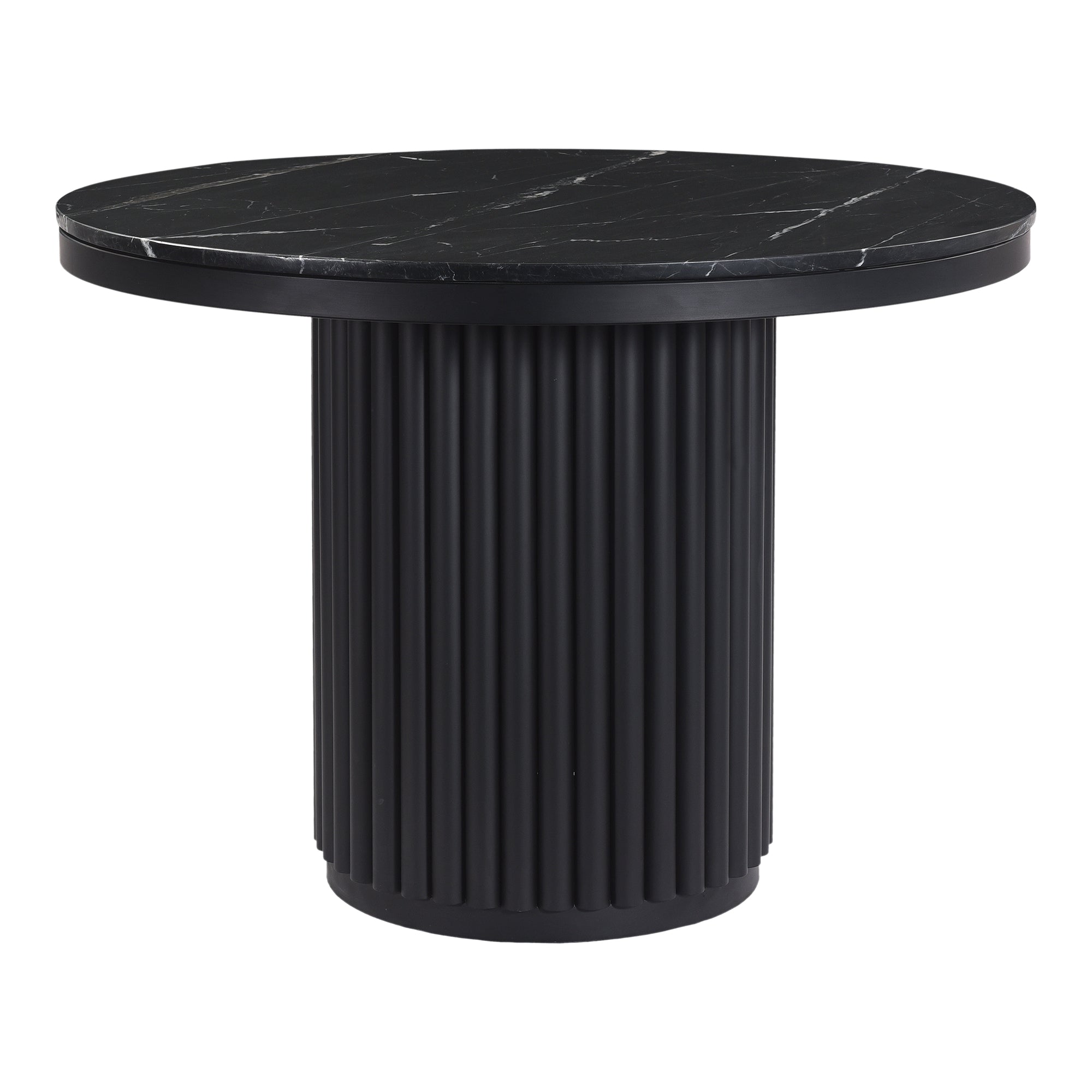 Moes Tower Dining Table Black Marble JD-1034-02-0
