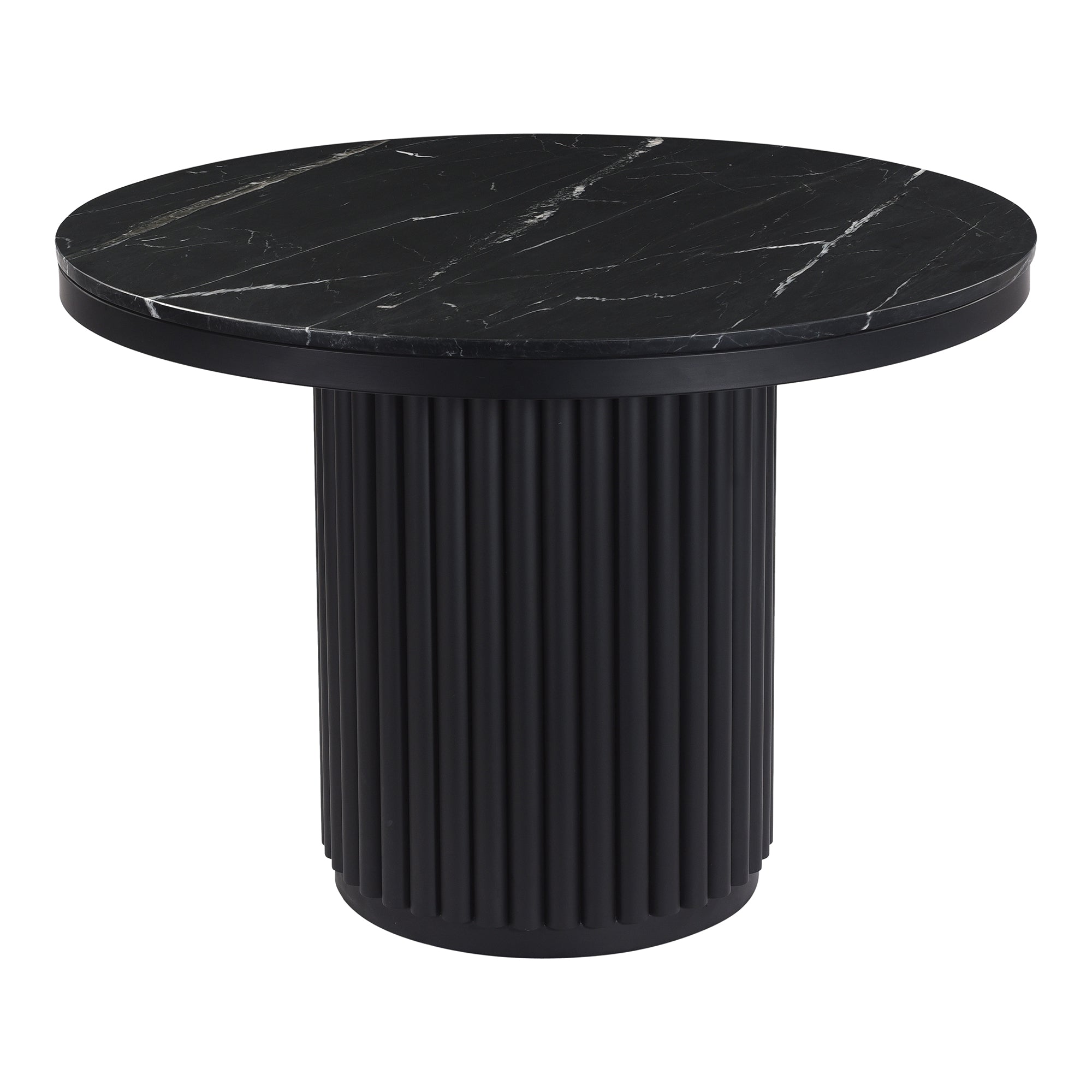 Moes Tower Dining Table Black Marble JD-1034-02-0