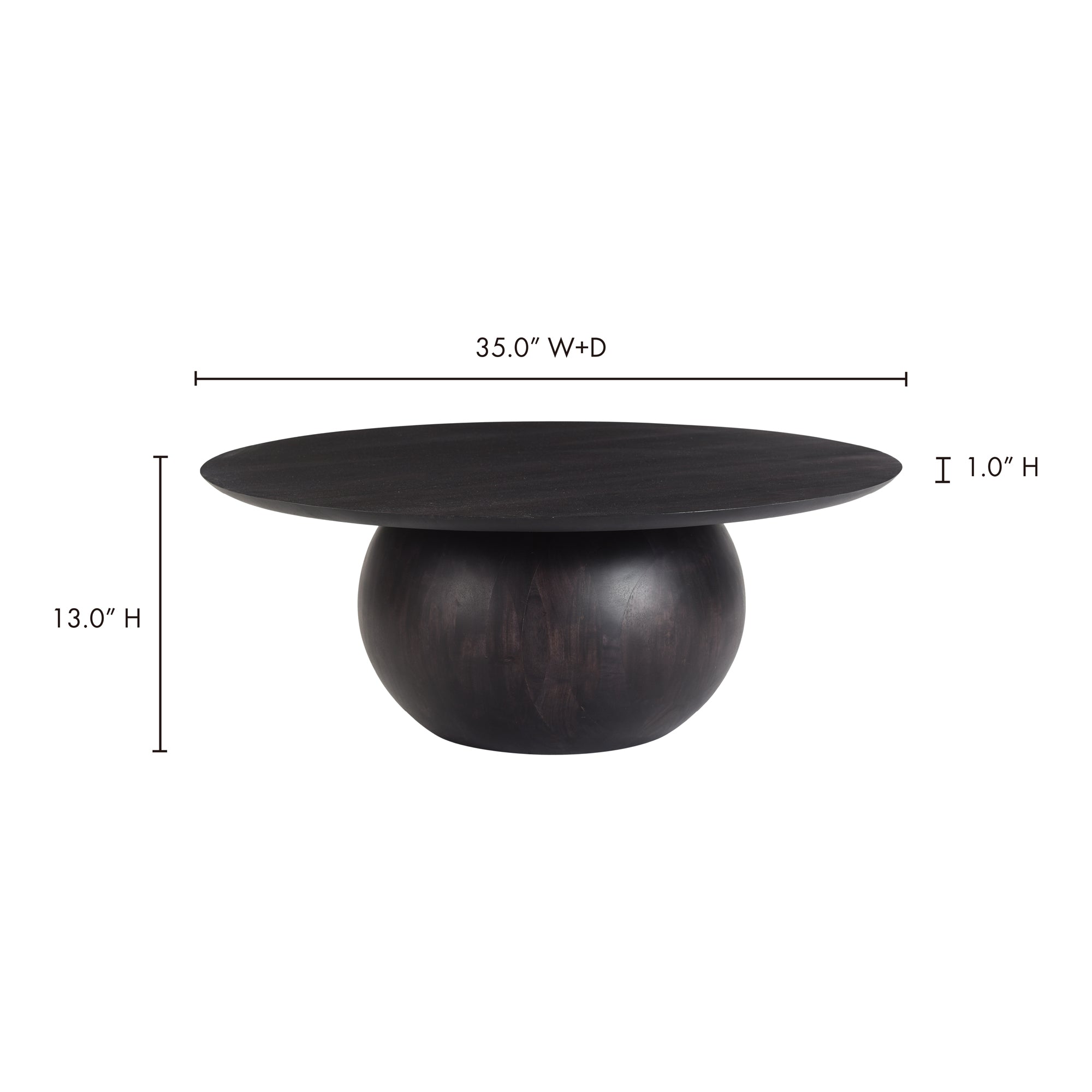 Moes Bradbury Coffee Table Black JD-1035-02-0