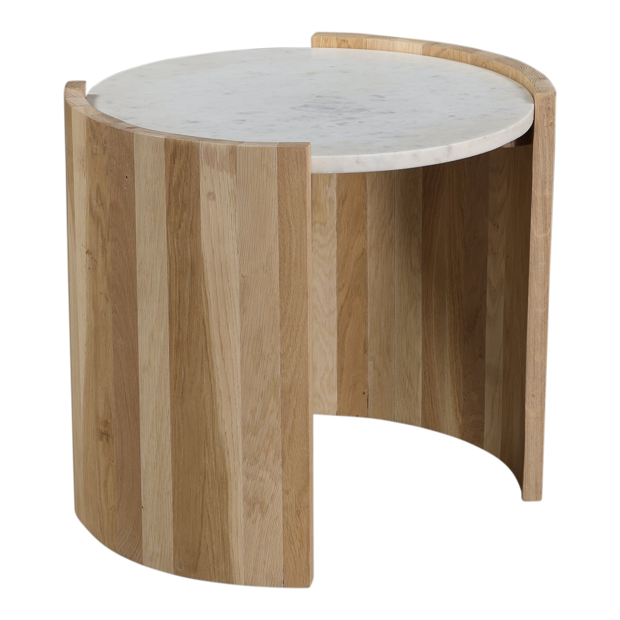 Moes Dala Side Table White JD-1038-18-0