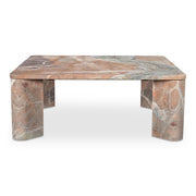 Moes Segment Coffee Table Orange Levante Marble JD-1048-12-0