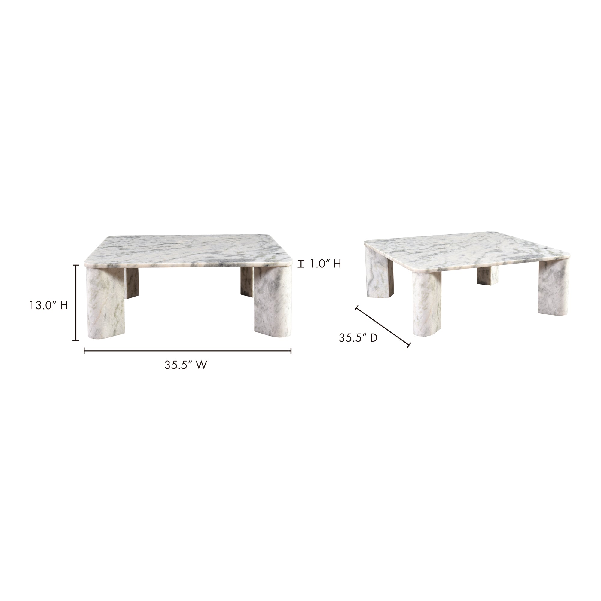 Moes Segment Coffee Table Ashen Grey JD-1048-15-0