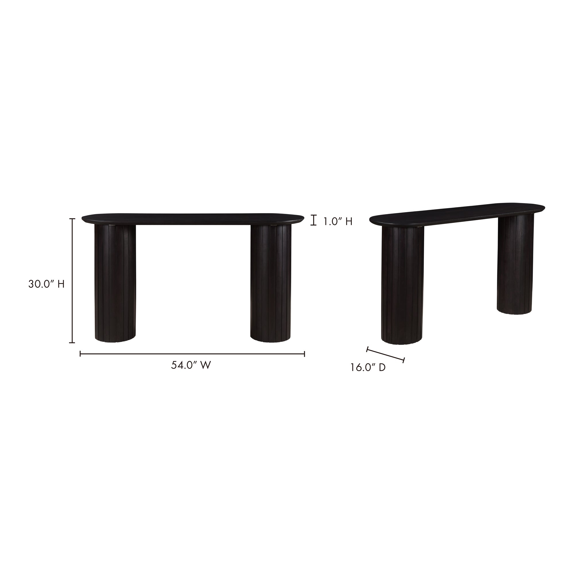 Moes Povera Console Table Black JD-1052-02-0